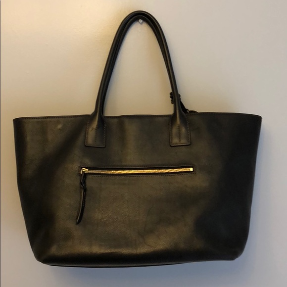 Dooney & Bourke Handbags - Large black leather tote bag (Dooney & Bourke)